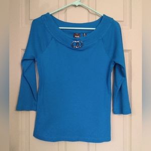 Rafaello Women's 3/4 Sleeve Knit Top - Size MEDIUM